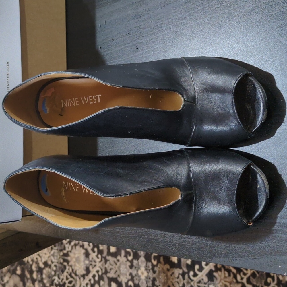 Nine west black heels